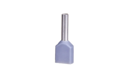 Końcówka tulejkowa izolowana TID 2x0,75mm2/8mm szara cynowana 00652 TID2x0,75L8 /100szt./