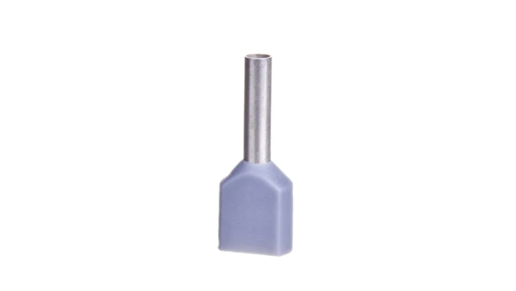Końcówka tulejkowa izolowana TID 2x0,75mm2/8mm szara cynowana 00652 TID2x0,75L8 /100szt./