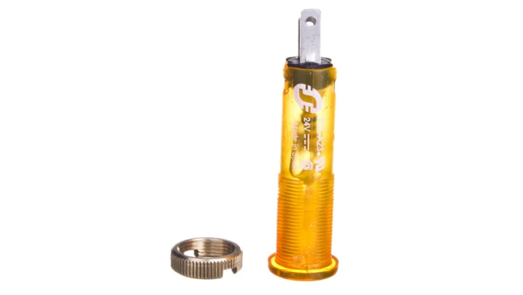 Lampka sygnalizacyjna 8mm żółta 24V DC XVLA235