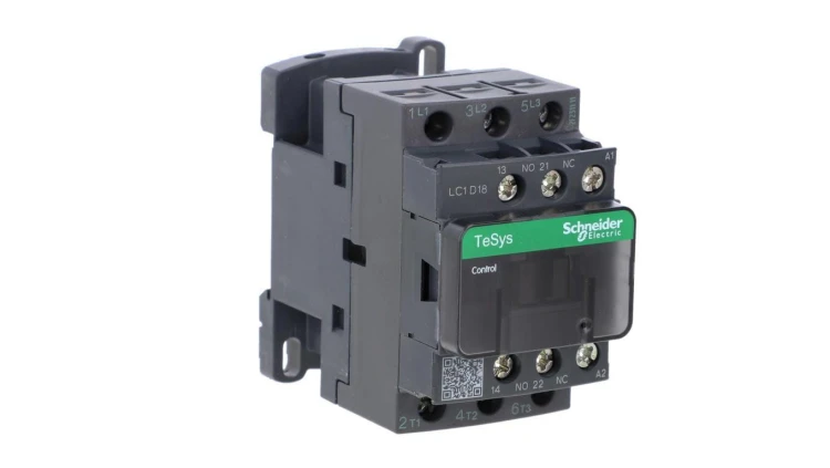 TeSys Deca Stycznik mocy 18A 3P 48V AC 1Z 1R LC1D18E7