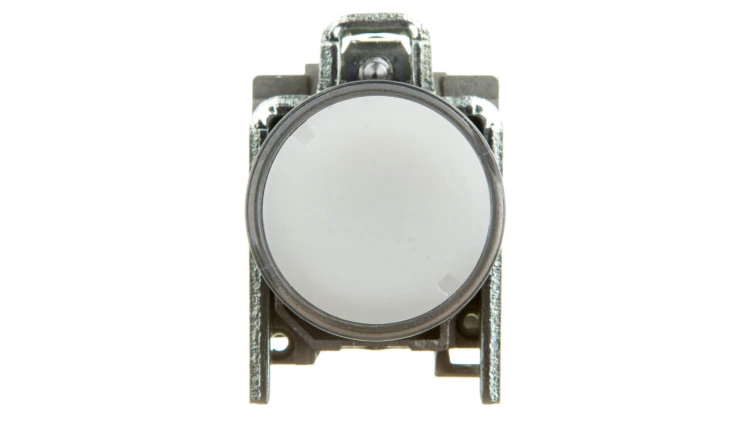 Przycisk sterowniczy 22mm biały 1Z 1R z samopowrotem z podświetleniem XB4BW3165