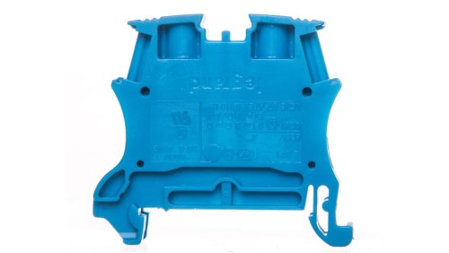 Złączka szynowa 2-przewodowa 6mm2 niebieska 037102