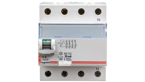 Wyłącznik różnicowoprądowy P 304 4P 25A 0,03A Typ F (HPI) SERII DX3 411694