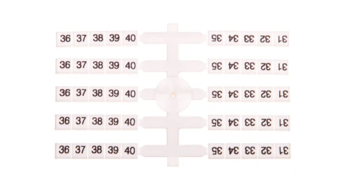 Oznacznik elastyczny do złączek szynowych EO3 /31-40/ 20x10szt. 003901758