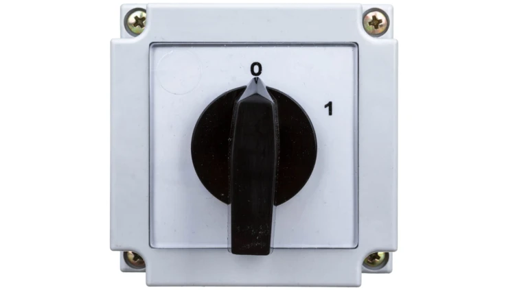 Łącznik krzywkowy 0-1 2P 10A w obudowie 4G10-91-PK R014 63-840395-011