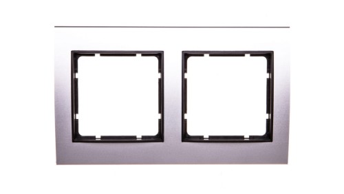 Berker B.3 Ramka aluminium/antracyt podwójna 10123004