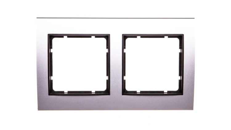 Berker B.3 Ramka aluminium/antracyt podwójna 10123004