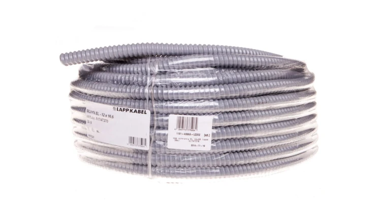 Rura ochronna karbowana PVC SILVYN EL 12x16,4 ciemnoszara 61747370 /30m/
