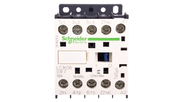 Stycznik mocy 6A 3P 110V AC 0Z 1R LC1K0601F7