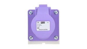 Gniazdo stałe 16A 3P 20-25V fioletowe IP44 163v