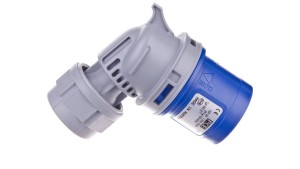 Wtyczka przenośna kątowa 16A 3P 230V niebieska IP44 TURBO TWIST 8013-6TT