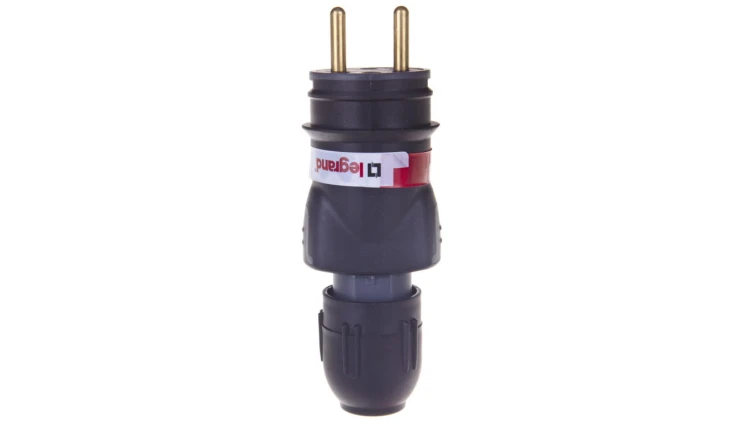 HELMO Wtyczka przenośna gumowa 16A 2P+Z 230V IP44 50110