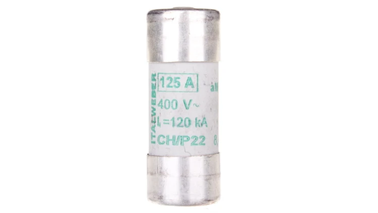 Wkładka bezpiecznikowa cylindryczna 22x58mm 125A aM 400V CH22P /z wybijakiem/ 006711054
