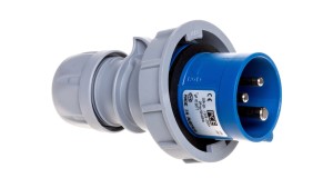 Wtyczka przenośna 16A 3P 230V niebieska IP67 TURBO SHARK 0132-6TTv