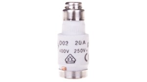 Wkładka bezpiecznikowa BiWtz 20A D02 gG 400V LE1820