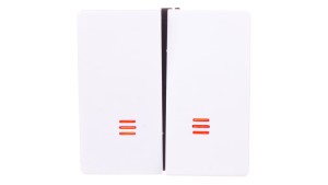 Simon 82 Klawisz podwójny łącznika świecznikowego z podświetleniem biały 82025-30