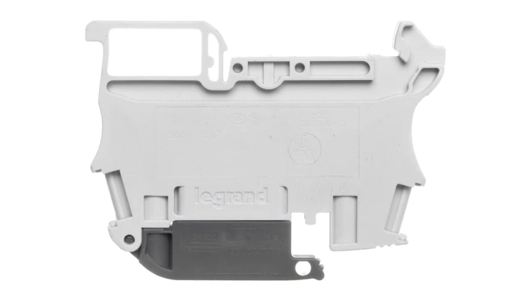 Złączka bezpiecznikowa 2,5mm2 szary 6.3A G 5x20 mm DIN 35mm 037181