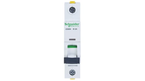 Wyłącznik nadprądowy 1P B 2A 6kA AC iC60N-B2 A9F03102