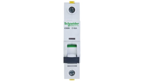 Wyłącznik nadprądowy 1P C 63A 6kA AC iC60N-C63 A9F04163