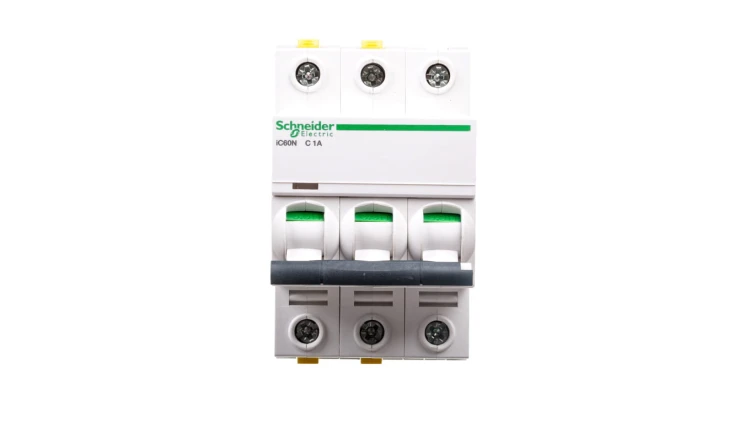Wyłącznik nadprądowy 3P C 1A 6kA AC iC60N-C1-3 A9F04301