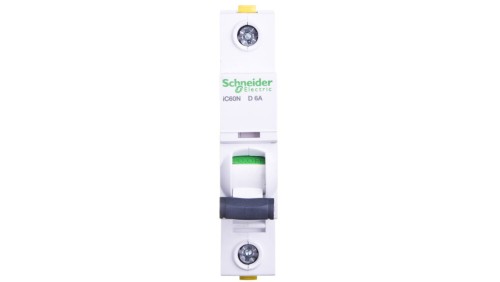 Wyłącznik nadprądowy 1P D 6A 6kA AC iC60N-D6 A9F05106