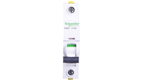 Wyłącznik nadprądowy 1P D 63A 6kA AC iC60N-D63 A9F05163