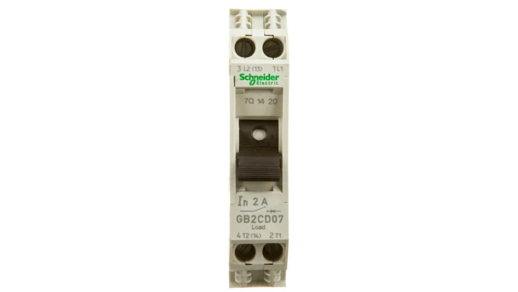 Wyłącznik termo-magnetyczny 1+N 2A AC GB2CD07