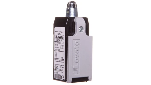 Wyłącznik krańcowy trzpień wciskany z rolką, rolka metalowa, obudowa metalowa, 2Z zestyki wolnoprzełączające KMB2L20