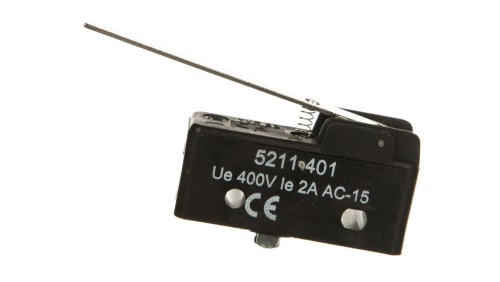 Wyłącznik krańcowy miniaturowy 1CO dźwignia płaska W0-5211-401