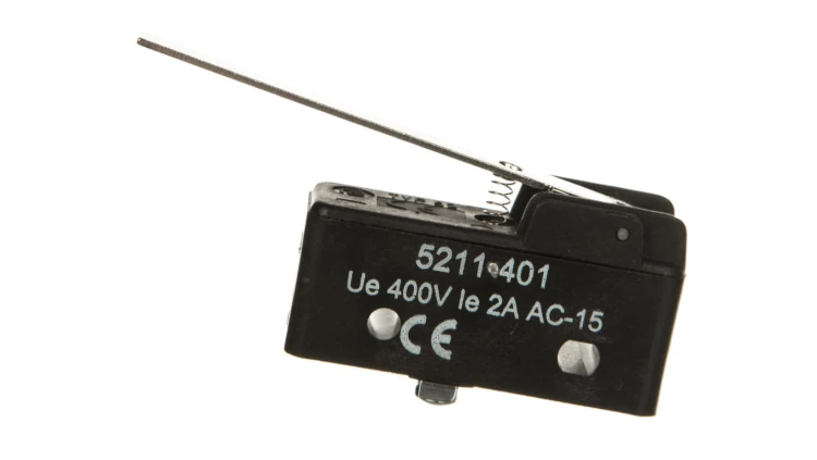 Wyłącznik krańcowy miniaturowy 1CO dźwignia płaska W0-5211-401