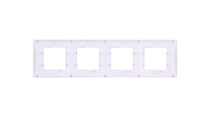 Unica Plus Ramka poczwórna szary pozioma MGU6.008.865