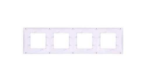 Unica Plus Ramka poczwórna szary pozioma MGU6.008.865