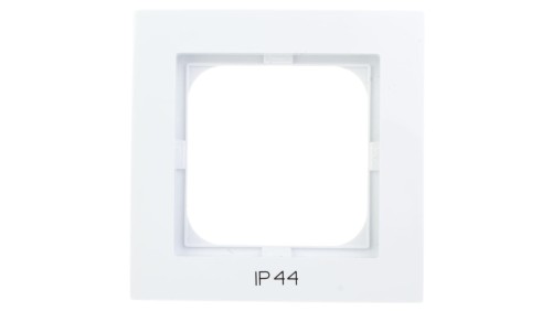 AS Ramka pojedyncza do łączników IP44 biała RH-1G/00