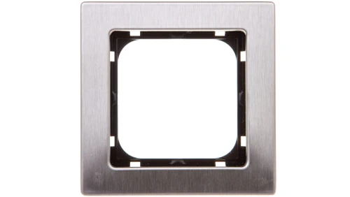 SONATA Ramka pojedyncza stal inox metal R-1RM/37