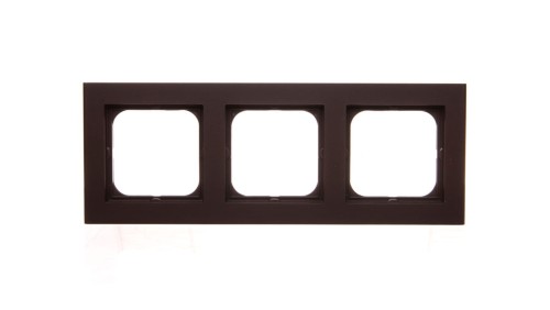 SONATA Ramka potrójna czekoladowy metalik R-3R/40