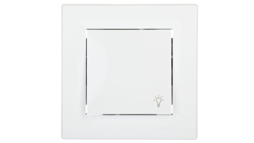 Przycisk Asfora światło biały z ramką EPH0900121
