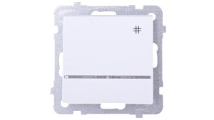 SONATA Łącznik krzyżowy z podświetleniem biały ŁP-4RS/m/00