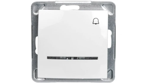 IMPRESJA Przycisk /dzwonek/ z podświetleniem biały ŁP-6YS/m/00