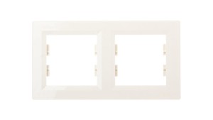 ASFORA Ramka podwójna pozioma kremowa EPH5800223