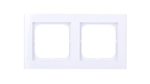 SONATA Ramka podwójna biała R-2R/00