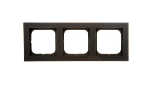 SONATA Ramka potrójna czarny metalik R-3R/33