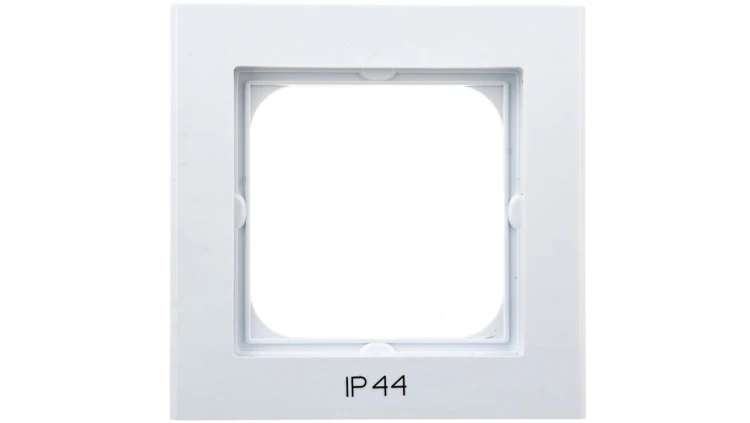SONATA Ramka pojedyncza do łączników IP44 biała RH-1R/00