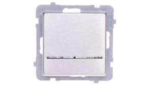 SONATA Łącznik pojedynczy z podświetleniem stal inox ŁP-1RMS/m/37