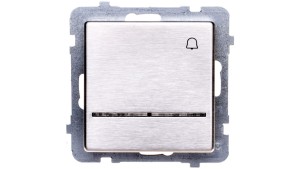 SONATA Przycisk /dzwonek/ z podświetleniem stal inox ŁP-6RMS/m/37
