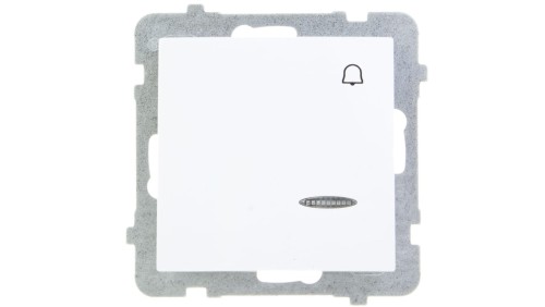 AS Przycisk /dzwonek/ z podświetleniem biały ŁP-6GS/m/00