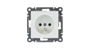 LUMINA2 Gniazdo pojedyncze z/u 16A białe WL1020