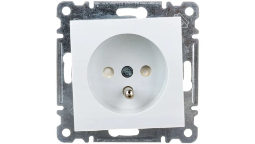 Lumina Gniazdo pojedyncze z/u 16A przesłonami styków białe WL1040