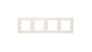 ASFORA Ramka poczwórna pozioma kremowa EPH5800423