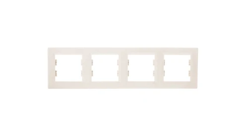 ASFORA Ramka poczwórna pozioma kremowa EPH5800423