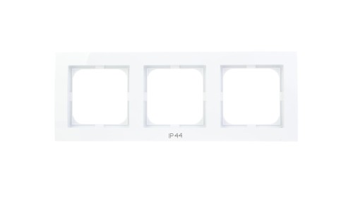 AS Ramka potrójna do łączników IP44 biała RH-3G/00